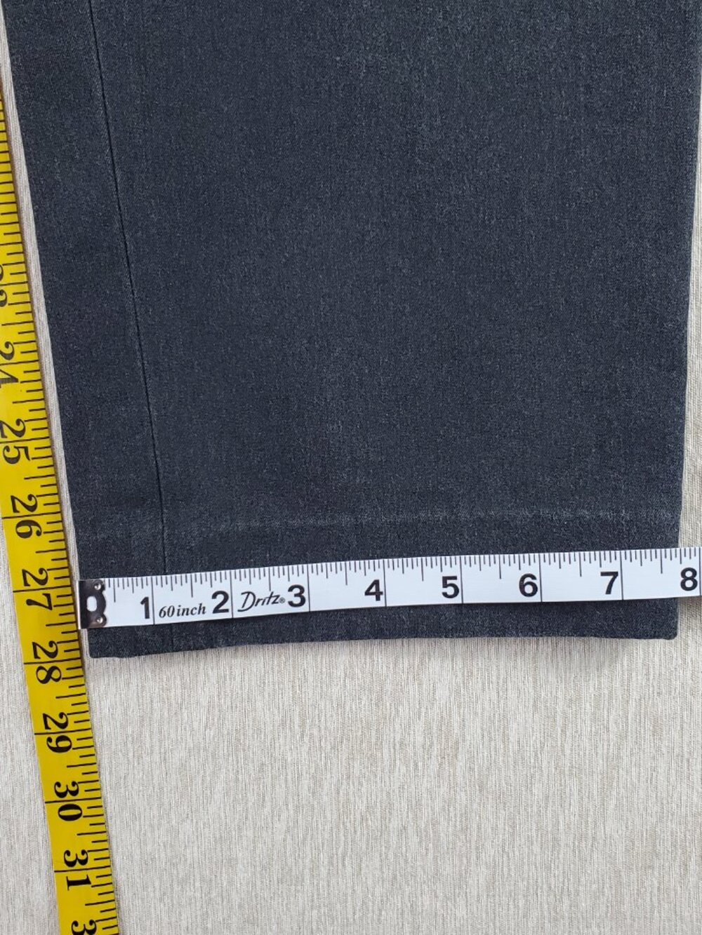 Eddie Bauer Curvy Fit Trouser Chino Pants Womens 10 Gray Mid Rise Flat Front Zip - Picture 9 of 10
